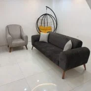 مبل راحتی مینیمال پارچه ای