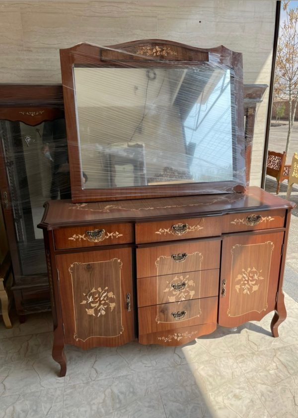 کنسول مدل معرق تمام چوب
