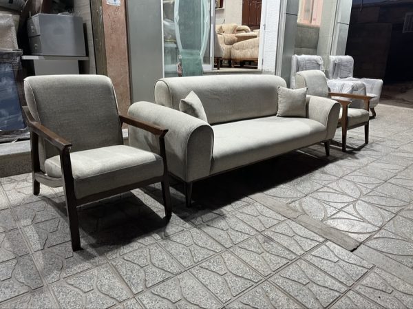 مبل مدل مینیمای تکی چوبی